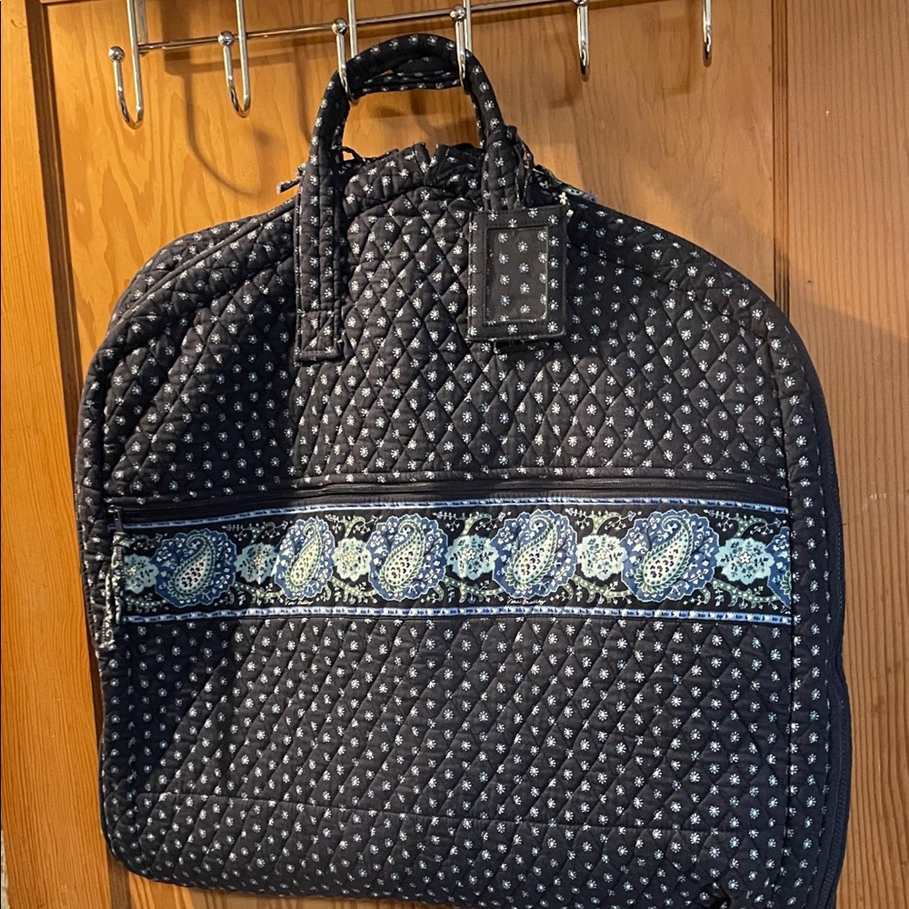 Vera Bradley Blue Quilted Travel Bag with Blue Accents